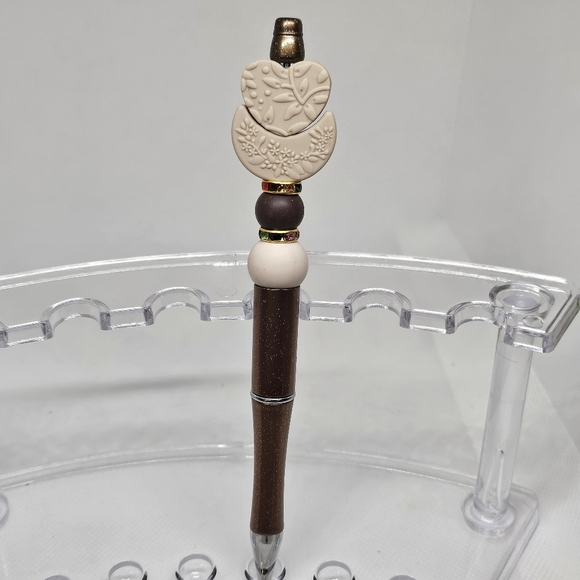 NWT Boho Rainbow or Embossed Heart and Moon Bling and Beaded Pen- Black Ink - Picture 3 of 3